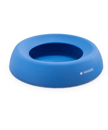 Navaris travel bowl for dogs and cats - silicone dog bowl for on the go - dog and cat bowl - water bowl for travel
