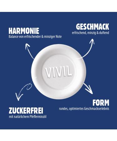 Buy Vivil Natural Peppermint Rolls - Sugar-Free Vegan Fresh Pastilles 30 Rolls (28g Each) - International Shipping Available - Buy Online on GoSupps.com