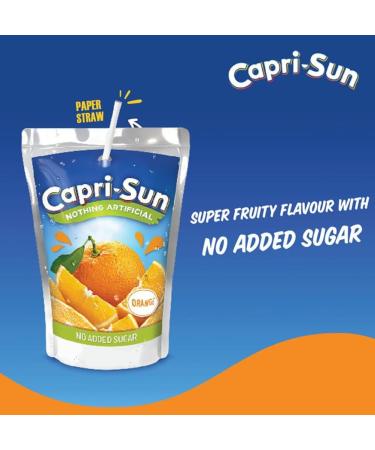 Capri Sun Fruit Juice Drink Bundle 24x200ml No Added Sugar Orange Blackcurrant & Apple Multi Vitamin Juice Fuit Juice Drink With Sweetener And Vitamins Boxed Treatz - Buy Online on GoSupps.com