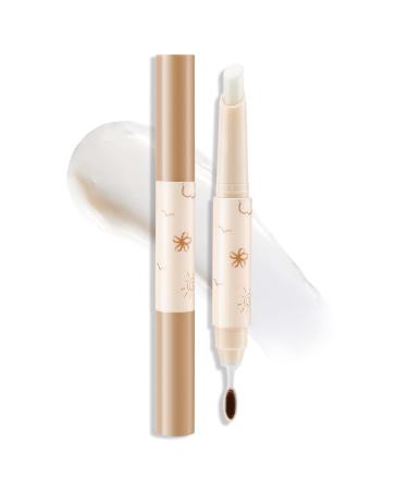 Boobeen Brow Wax Clear Waterproof Eyebrow Wax Styling Pencil Shaping with Slanted Tip Application Long-Lasting Hold 01#