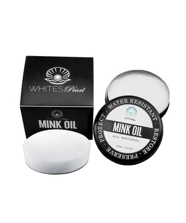 Mink Oil Pure Organic Leather Balm Leather Restorer Leather Scratch Remover Leather Softener Conditions and Repairs Water Proof and UV Resistant