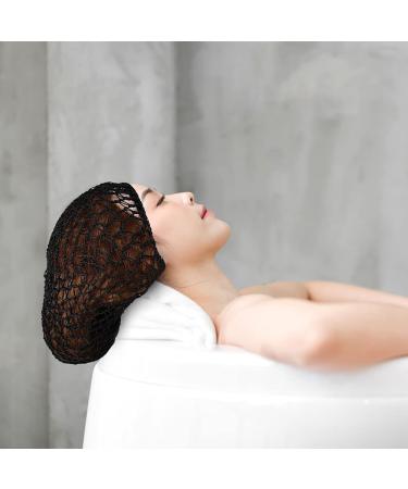 Buy 2 Pack Black Muck-Crochet Hair Network Caps - Soft Rayon Hose Hair Cover & Sleeping Cap for Women | Stylish Hair Jewelry - Buy Online on GoSupps.com