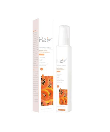 100ml Hair Removal Spray for Women/Men Face Private Parts Mild Non-irritating Depilatory Cream for Body Legs with Hair Growth Inhibitor Formula (Papaya)