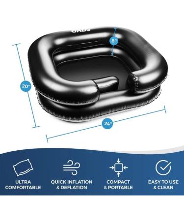 Inflatable Shampoo Basin Set - Portable Hair Washing Sink for Elderly and Disabled - Buy Online on GoSupps.com