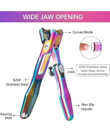 Shirem Nail Clipper Dotmalls Nail Clipper Clippers Nail Clipper with Catcher for Thick Nails-Silver Nail Clipper (Color : Black) - Buy Online on GoSupps.com
