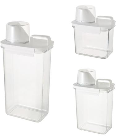 CNANRNANC Airtight Detergent Dispenser with Measuring Cup Washing Powder Dispenser Washing Powder Storage Bucket Laundry Detergent Box (2300 ml) 2300ML - Buy Online on GoSupps.com