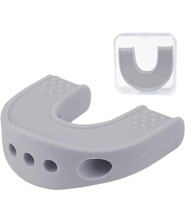 Jaw Trainer Women | U-Shaped Jawline Trainer Double Chin Reducer - Jaw Strengthener Jaw Sculpting Tool with Storage Box for Adults Gray - Buy Online on GoSupps.com