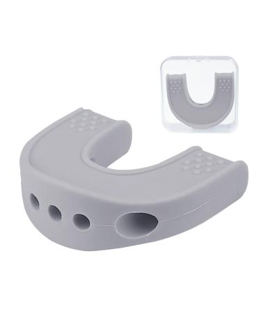 Jaw Exerciser for Women Silicone Double Chin Reducer Jawline Exerciser Compact Jawline Shaper Jaw Sculpting Tool for Women Men Gray