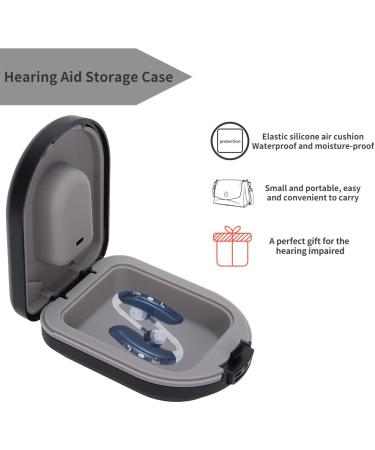 Hearing Aid Storage Case Hearing Aid Carrying Case Waterproof Drop Resistance Hearing Aid Storage Store Hearing Aids for Storing your Hearing Aid(Black) - Buy Online on GoSupps.com