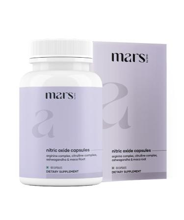 mars by GHC Nitric Oxide Lozenges - 60 Count - Nitric Oxide Supplement for Heart Health Circulation Energy Blood Flow Oxygenation Healthy Blood Pressure Cardiovascular Support for Men & Women