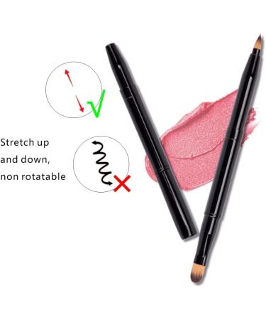 2 Pcs Portable Dual End Lip Brush Set for Women Girls - Perfect for Lip Contours and Daily Use - Buy Online on GoSupps.com