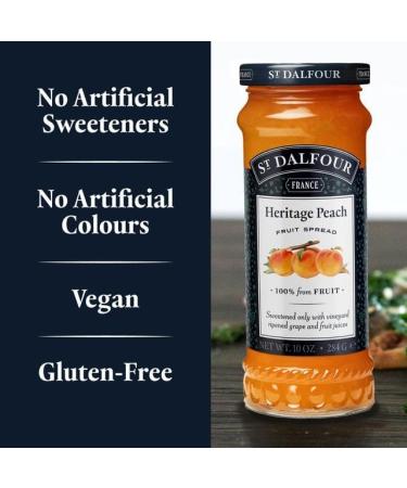 St Dalfour Delicious Fruit Peach Spread (3 Bottles) - Buy Online on GoSupps.com