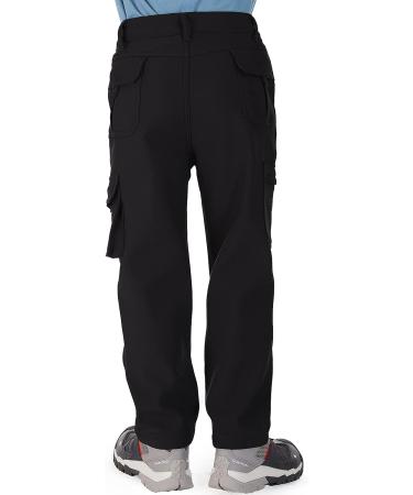 Asfixiado Kids Waterproof Snow Pants | Fleece Lined Insulated Ski Pants - X-Large 1 (Black) - Buy Online on GoSupps.com
