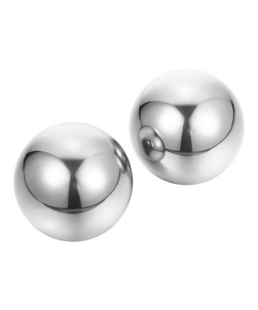 IPLUSMILE 2 pieces of stainless steel-baoding balls Chinese health balls Meditation balls Exercise stress balls Massage balls for hand exercises Stress reduction