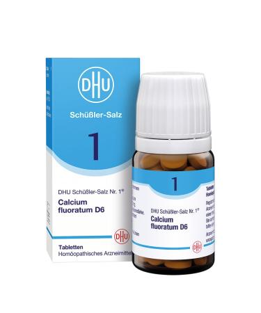 DHU Sch ßler-Salt No. 1 Calcium Fluoratum D6-The mineral salt of the connective tissue the joints and skin-the original-environmentally friendly in the drug 80 St. tablets tasteless 80 pieces (1 Pack)