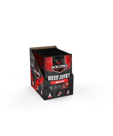 Buy Jack Link's Beef Jerky Original 12 Pack - High Protein Dried Meat Snack - International Shipping Available - Buy Online on GoSupps.com