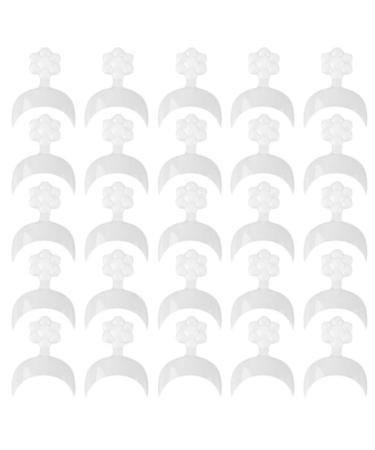 Minkissy 500 pieces of artificial nail tips fingernails tip white manicure nail art nail design diy finger sticker beginner woman girl nail shop