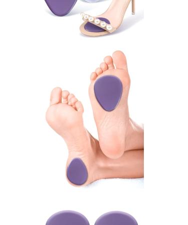 High Heel Cushion Pads - Gel Soft Ball of Foot Inserts | Anti-Slip Metatarsal Inserts for Pain Relief - 5 Pairs - White - Buy Online on GoSupps.com
