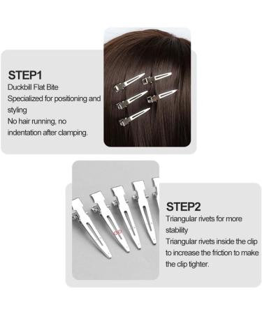 Alligator Clips Metal Alligator Curl Clips Duck Bill Hair Clips Silver Hair Clips with Storage Box Alligator Curl Hair Clips for Hairdressing Salon Hairdressing DIY 60 Pieces - Buy Online on GoSupps.com