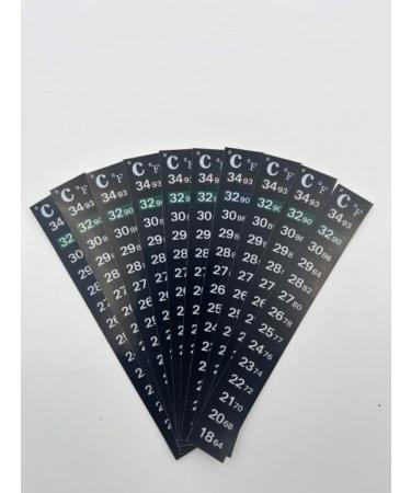 10-Piece Aquarium Thermometer Stickers - Accurate Digital Temperature Strips ( C & F) for Fish Tanks - Buy Online on GoSupps.com