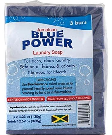 Jamaican Blue Power Laundry Soap 4.23 oz (Pack of 3) - Natural Cleaning Solution - Buy Online on GoSupps.com