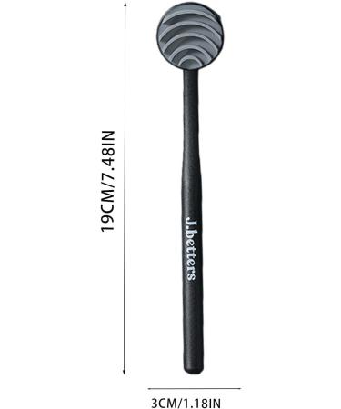 Tebinzi Tongue Cleaner - Effective Tongue Scraper for Adults & Kids | Travel-Friendly Oral Care for Fresh Breath - Black - Buy Online on GoSupps.com