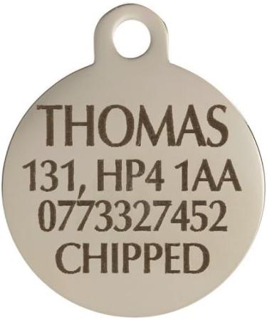 BWM Designer Customised Fashion Pet ID Tags Dog Tags | Dog Tag for Pets Laser Engraved & Personalised | ID Tags for Dogs & Cats | Durable & Strong Steel Split Ring - Red Paw Large PawRed Large - Buy Online on GoSupps.com