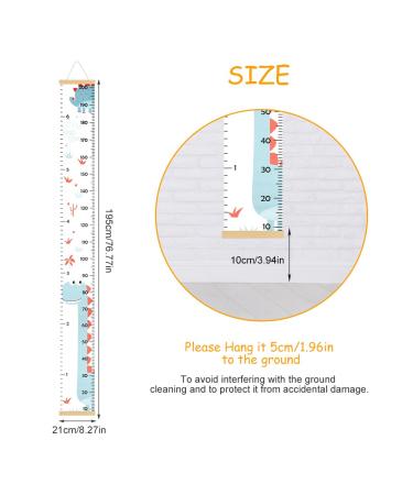 AOLO Children's Yardstick & Size Knife - Fun Dinosaur Wall Measurements for Kids' Rooms | Baby Decor & Growth Tracking - Buy Online on GoSupps.com