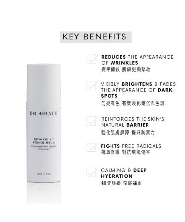 Dr. Grace Ultimate 0.1 Retinol Serum - Buy Online on GoSupps.com