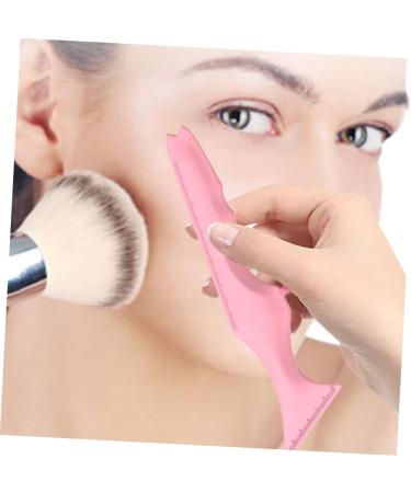 WOONEKY Silicone Beauty Ruler Tape Silicone Mold Mascara Shield Guard Mutitool Travel Make up Pink Stencil 15X4.15CM Pink - Buy Online on GoSupps.com