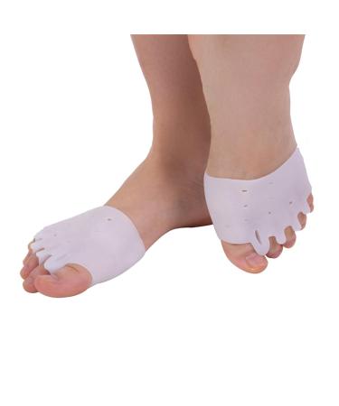 Bunion & Forefoot Cushioning Toe Sleeve Pads & Foot File Remover - White, One Size - Buy Online on GoSupps.com