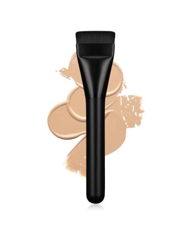 Flat Foundation Brush Face Mask Brush Makeup Spatula Facial Brush for Liquid Foundation Mask Premium Face Korean Makeup Brush for Blending Cream (Black)
