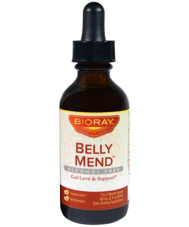 Bioray Belly Mend Gut Support Alcohol Free 2 fl oz (60 ml)