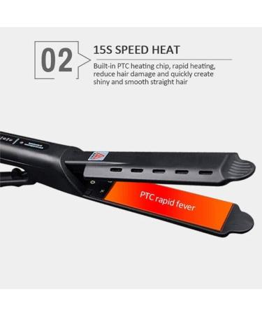 Buy Ceramic Tourmaline Ionic Flat Iron Hair Straightener - Dual Use Wet & Dry Adjustable Temperature for All Hair Types - International Shipping Available - Buy Online on GoSupps.com