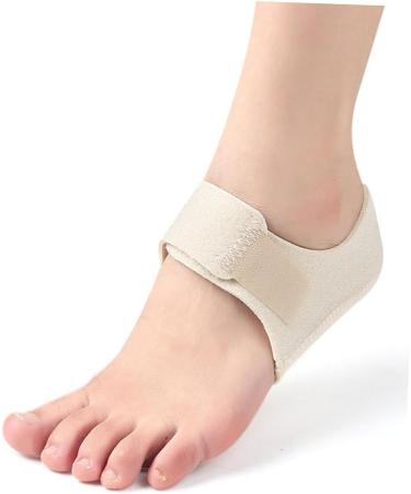 Silicone Heel Cover Non-Slip Sleeves for Kids - Heel Pain Relief & Cushioning Pads | Beige 9.5x10cm - Buy Online on GoSupps.com