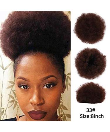 Natural Curly Afro Hair Bun Ponytail Extensions | Clip-In Hairpiece for Black Women - Buy Online on GoSupps.com