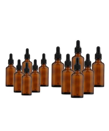 12pcs Flacons Compte-gouttes Liquides Bouteilles Pour Voyage Camping 50ml 100ml