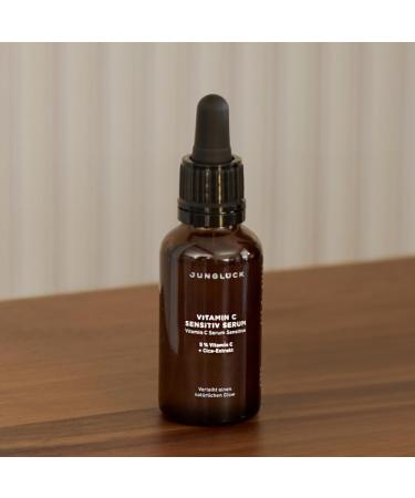 JUNGL CK Vitamin C Serum Face Sensitive - Vegan | Mild Face Serum with Organic Aloe Vera Gives You a Natural Glow & Radiant Complexion | Compatible Face Care for Sensitive Skin - Buy Online on GoSupps.com