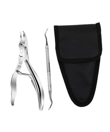 WOFASHPURET 1 Set Manicure 2-piece Set Pedicure Nail Kit De Manicura Nail Pliers Trimmer Pedicure Nail Clippers Trimmer Dead Skin Scissor Cuticle Manicure Set Stainless Steel Household