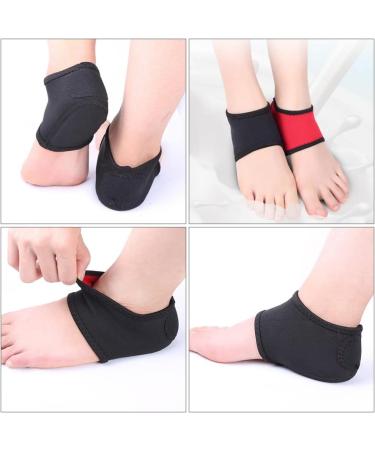 COHEALI Foot Heel Pads - 2Pcs Feet Care Covers for Plantar Fasciitis - Heel Support Sleeves with Anti-Cracking Cushion - Buy Online on GoSupps.com