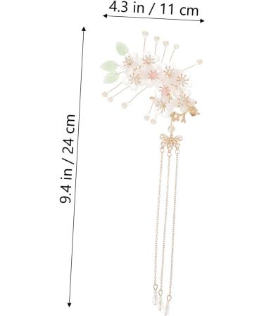 FRCOLOR 1 Pair Antique Hairpin Headdress Hair Charms Flower Hair Clips Prom Hair Accessories Hair Bows Hair Pin Wedding Hair Vintage Chinese Hair Clip Pearl Tiara Tassel Bride Walk Acrylic - Buy Online on GoSupps.com
