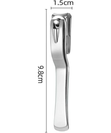 360 Degree Rotating Nail Clippers Splash Proof Nail Clippers Multifunctional Large Opening Stainless Steel Nail Clippers for Household use/955 Silvery - Buy Online on GoSupps.com