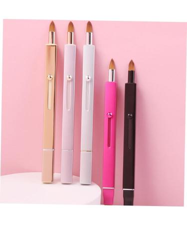 Buy Housoutil Dual-Purpose Lip & Concealer Brush - Mini Telescopic Makeup Brush for Lipsticks & Gloss - Pink Cosmetic Tool - Buy Online on GoSupps.com