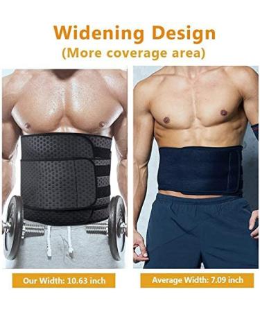 ZOHUMI Men's Neoprene Waist Trimmer XL 40-48inch - Adjustable Ab Belt for Weight Loss & Back Support - Buy Online on GoSupps.com
