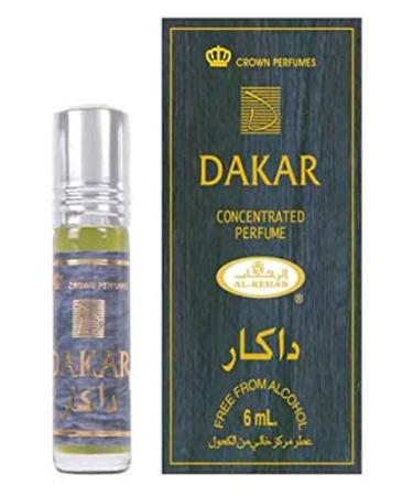 Al Rehab Dakar for Men Oriental Attar Concentrated Arabian Perfume Oil 6ml