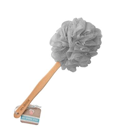 Beech Wood Bath Accessories Net Sponge - Blue | Eco-Friendly Exfoliating Tool - Buy Online on GoSupps.com