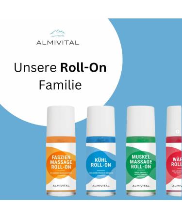 ALMIVITAL Lot de 2 roll-on emporter | Rafra chissement naturel pour les muscles etc. | Le menthol vivifiant assure un effet rafra chissant durable | Bienfaisant apr s le sport et l'activit  - Buy Online on GoSupps.com