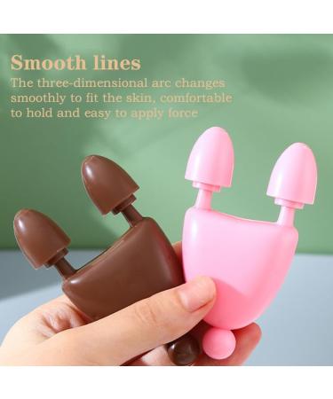 2-in-1 Roller Massage Tool for Facial & Body - Cosmetic Nose Massager & Coffee Color Massager Wheel - Buy Online on GoSupps.com