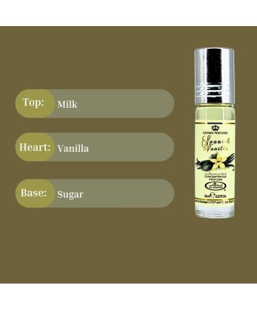 Al-Rehab Spanish Vanilla Perfume Oil 6ML (0.2 Oz) (BOX OF 6) - Arabian Perfume Oils For Women - Long Lasting Concentrated Perfume Oil - A Luxurious Soft & Sweet Women's Fragrance For An Elegant Touch Spanish Vanilla (Box of 6) - Buy Online on GoSupps.com