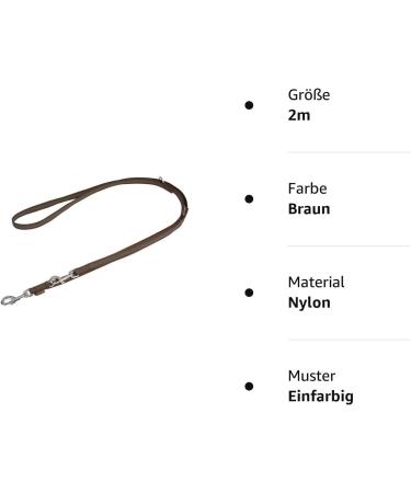 Mystique Rubberized Leash - 20mm Standard Carabiner 2m Brown | Durable Dog Leash for International Shipping - Buy Online on GoSupps.com